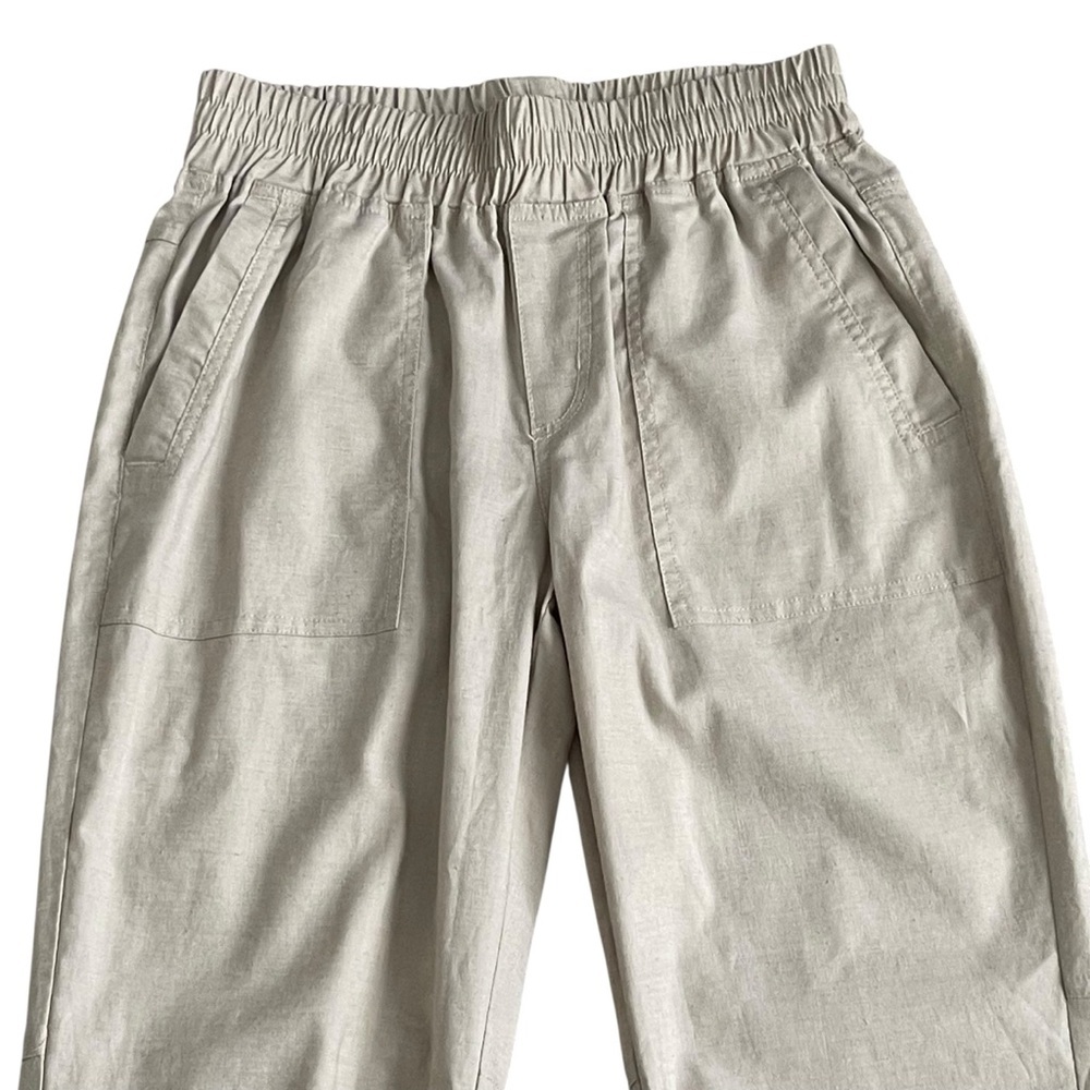 Prana Mantra Drawstring Jogger Pants in Beige Women’s Size XS Hemp Lightweight - Picture 3 of 9